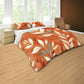 Burnt Orange with Leaves Duvet Cover Set by Wikus Schalkwyk