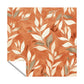 Burnt Orange with Leaves Square Tablecloth by Wikus Schalkwyk
