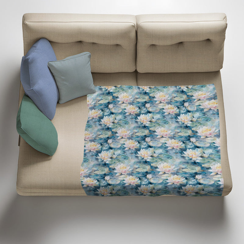 Busy Morning In The Pond Light Weight Fleece Blanket
