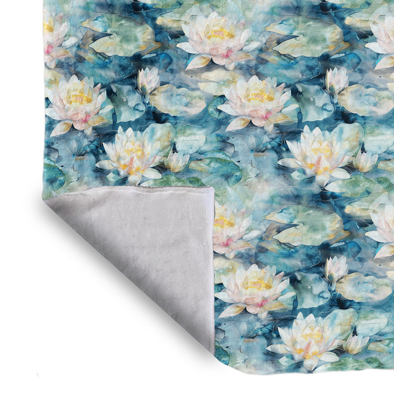 Busy Morning In The Pond Light Weight Fleece Blanket