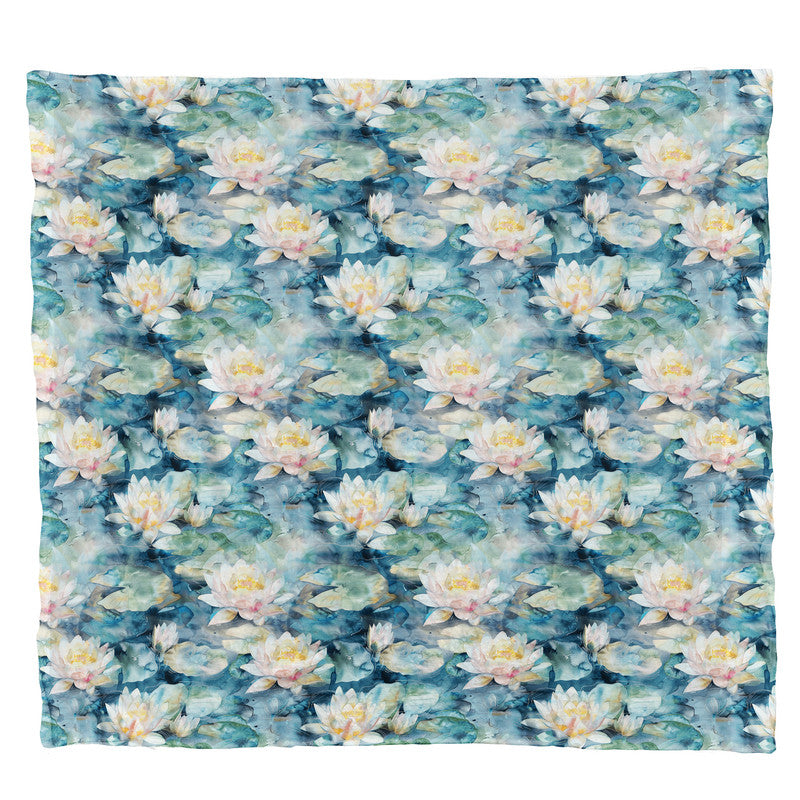 Busy Morning In The Pond Light Weight Fleece Blanket