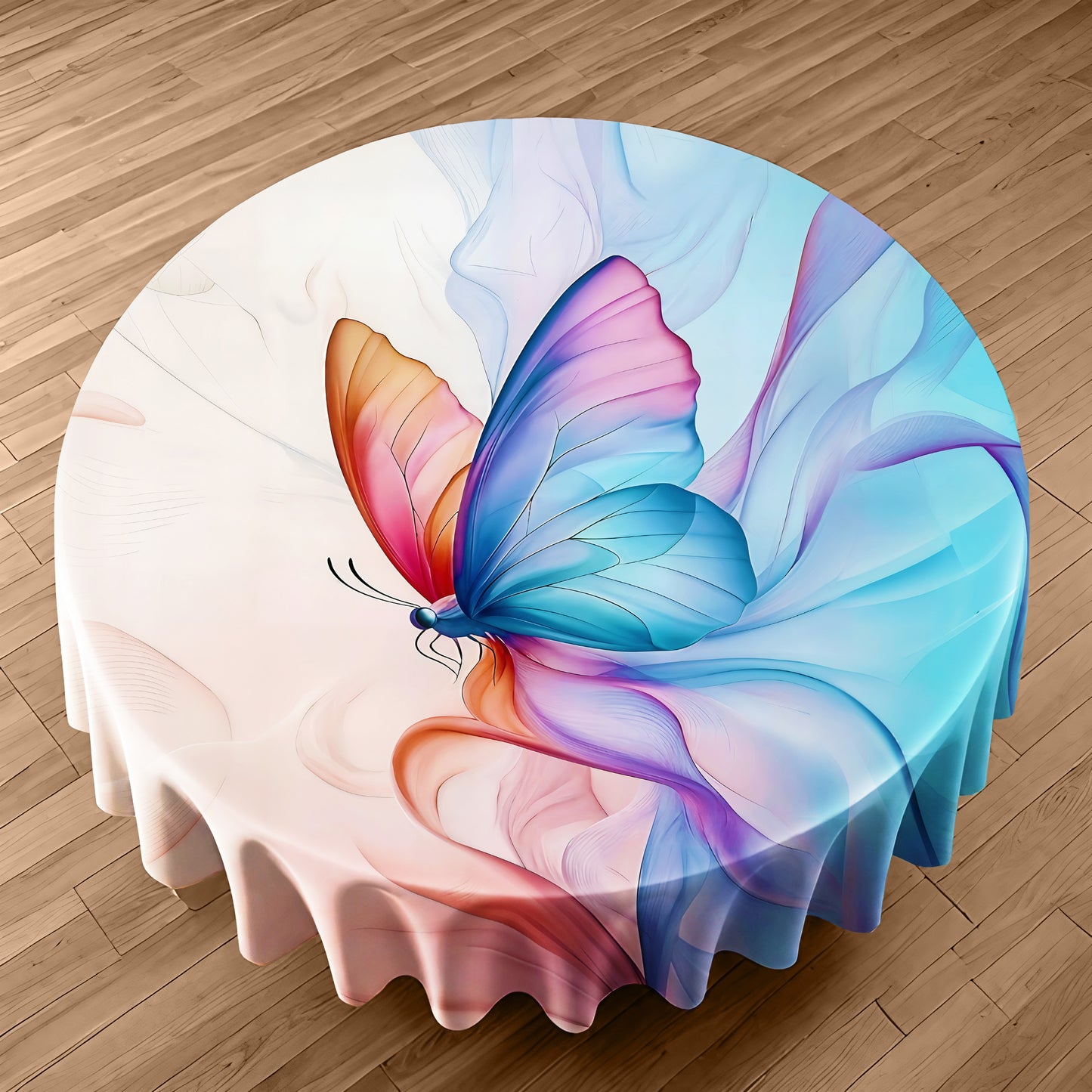 Butterfly Magic Round Tablecloth