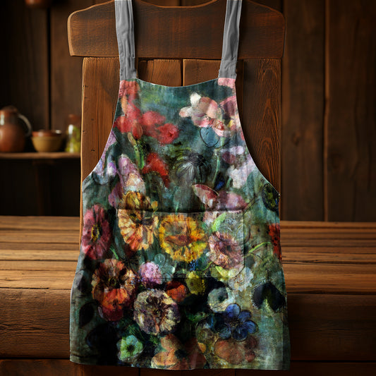 Butterfly Garden Medium Length Apron By Mark Van Vuuren