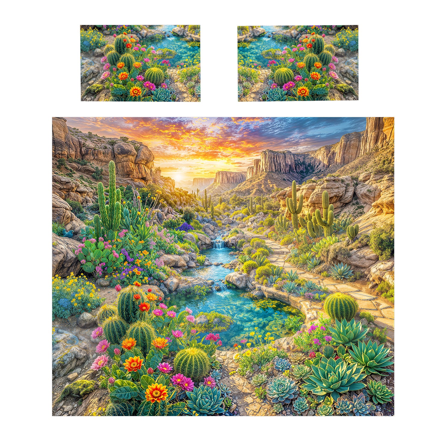 Cactus Field Duvet Cover Set