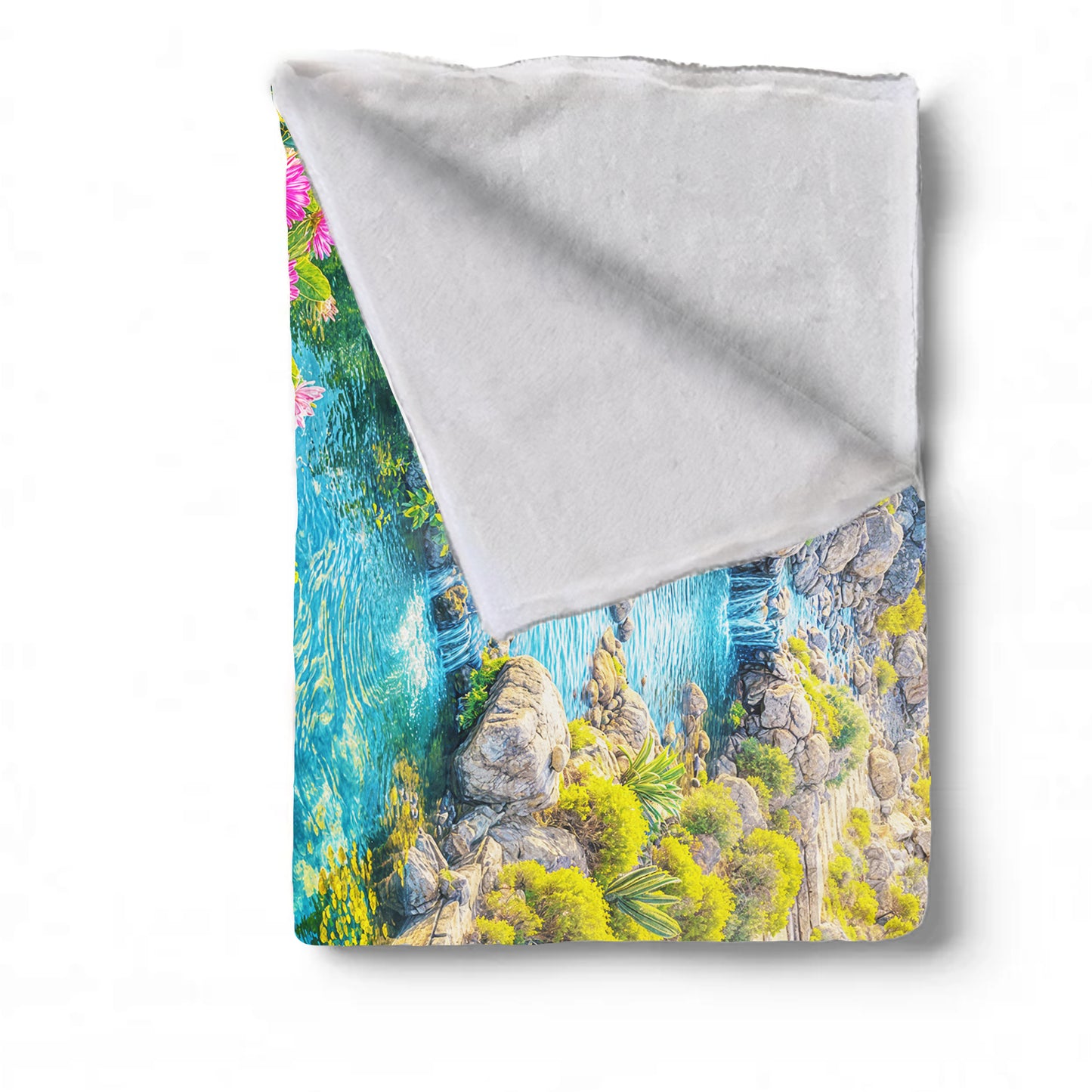 Cactus Field Light Weight Fleece Blanket