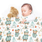 Camping Bears Baby Fleece Blanket