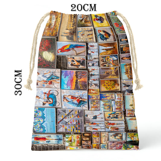 Canvas Market Gift Bag (Set of 3)