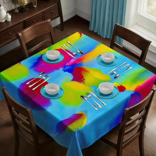 Canvas of Dreams Square Tablecloth