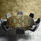 Canvas of Wildflowers Round Tablecloth