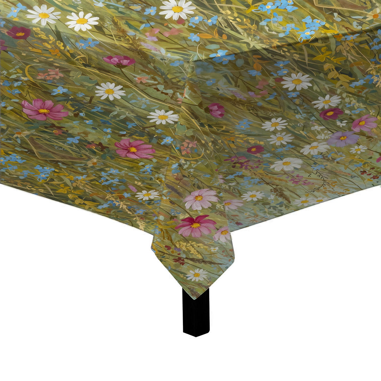 Canvas of Wildflowers Square Tablecloth