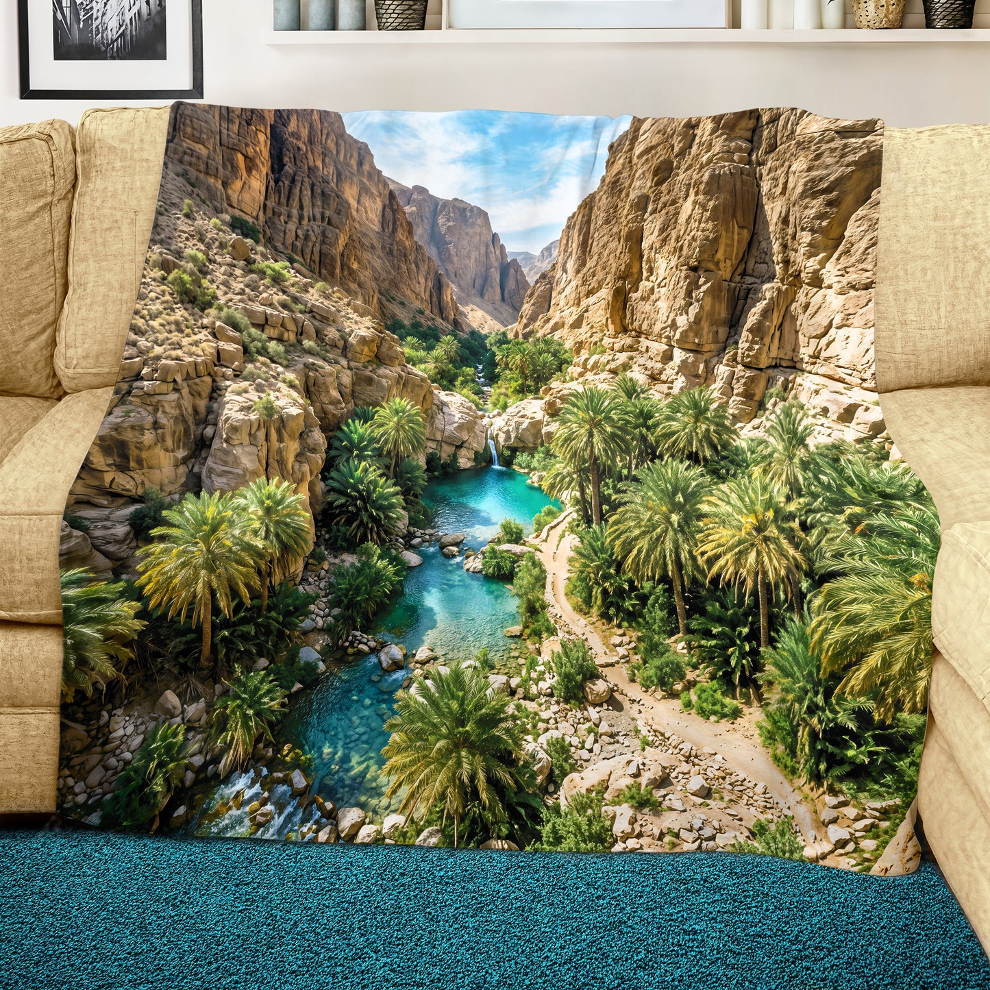 Canyon Stream Light Weight Fleece Blanket