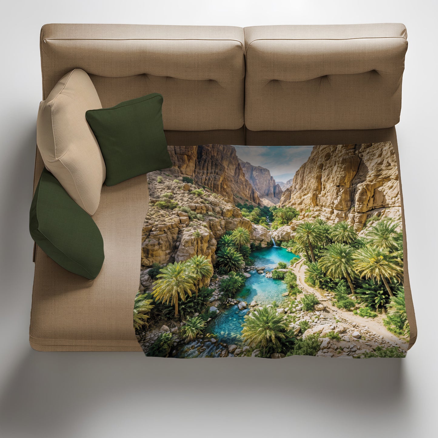 Canyon Stream Light Weight Fleece Blanket