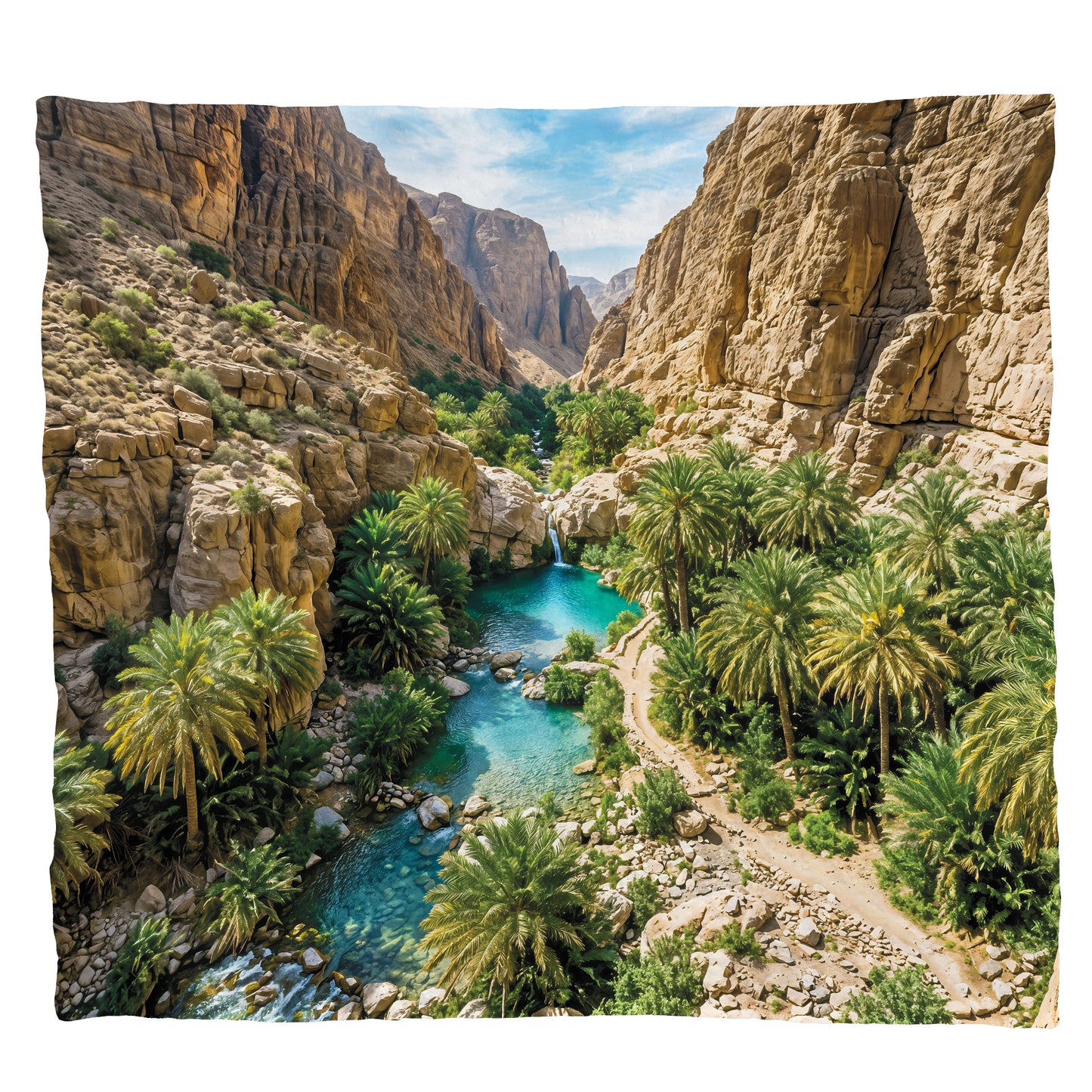 Canyon Stream Light Weight Fleece Blanket