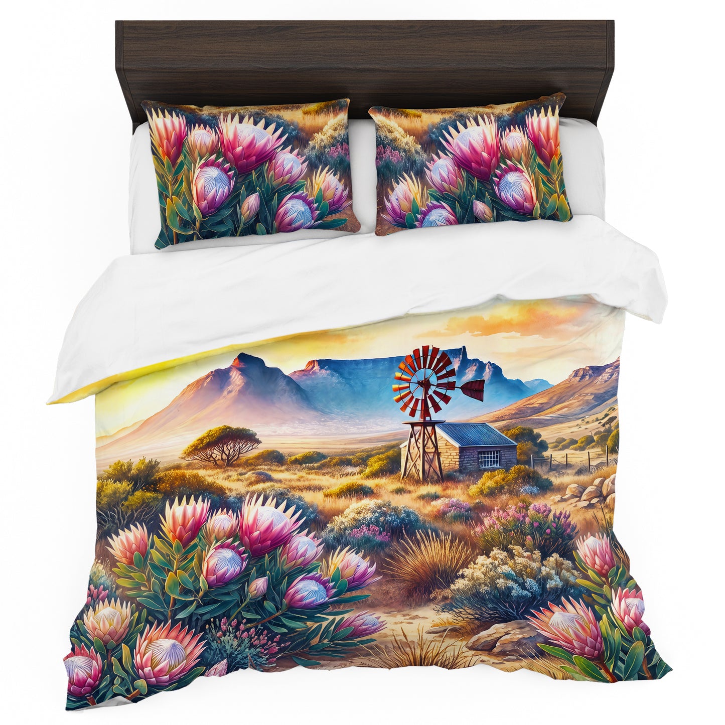 Cape Proteas Duvet Cover Set
