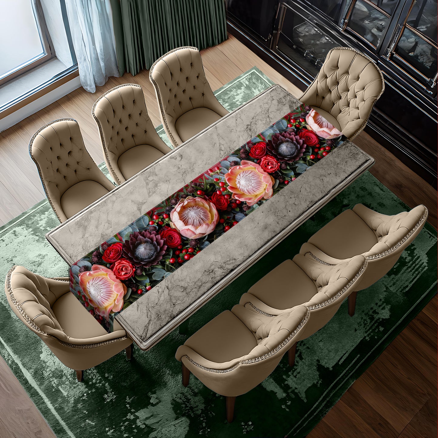 Cape Proteas Table Runner