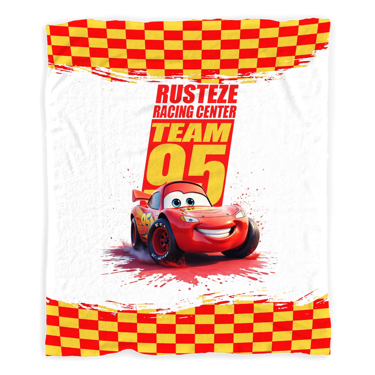 Cars Lightning McQueen Minky Blanket