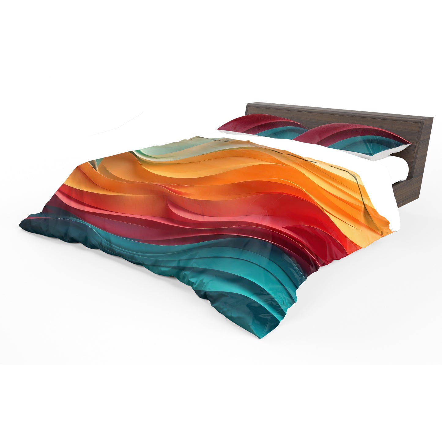 Cascade of Satin Duvet Cover Set