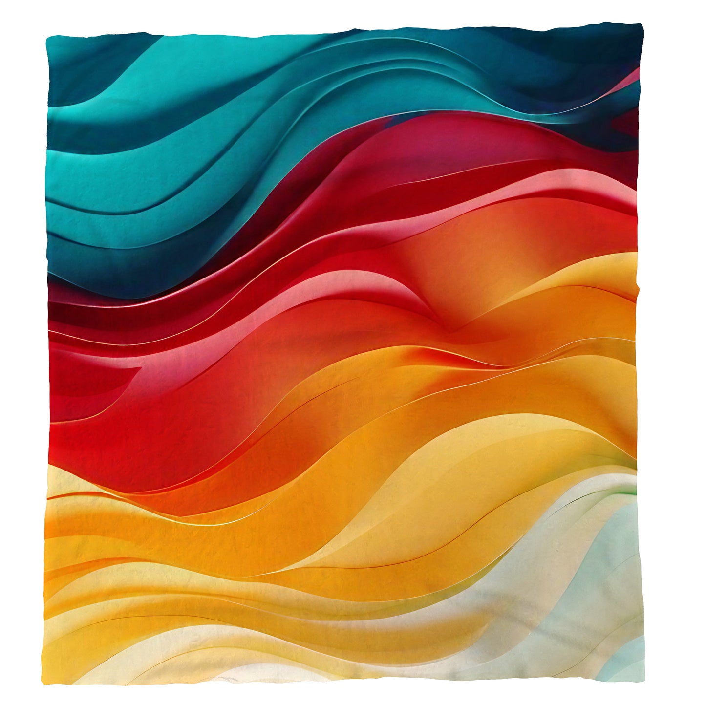 Cascade of Satin Light Weight Fleece Blanket