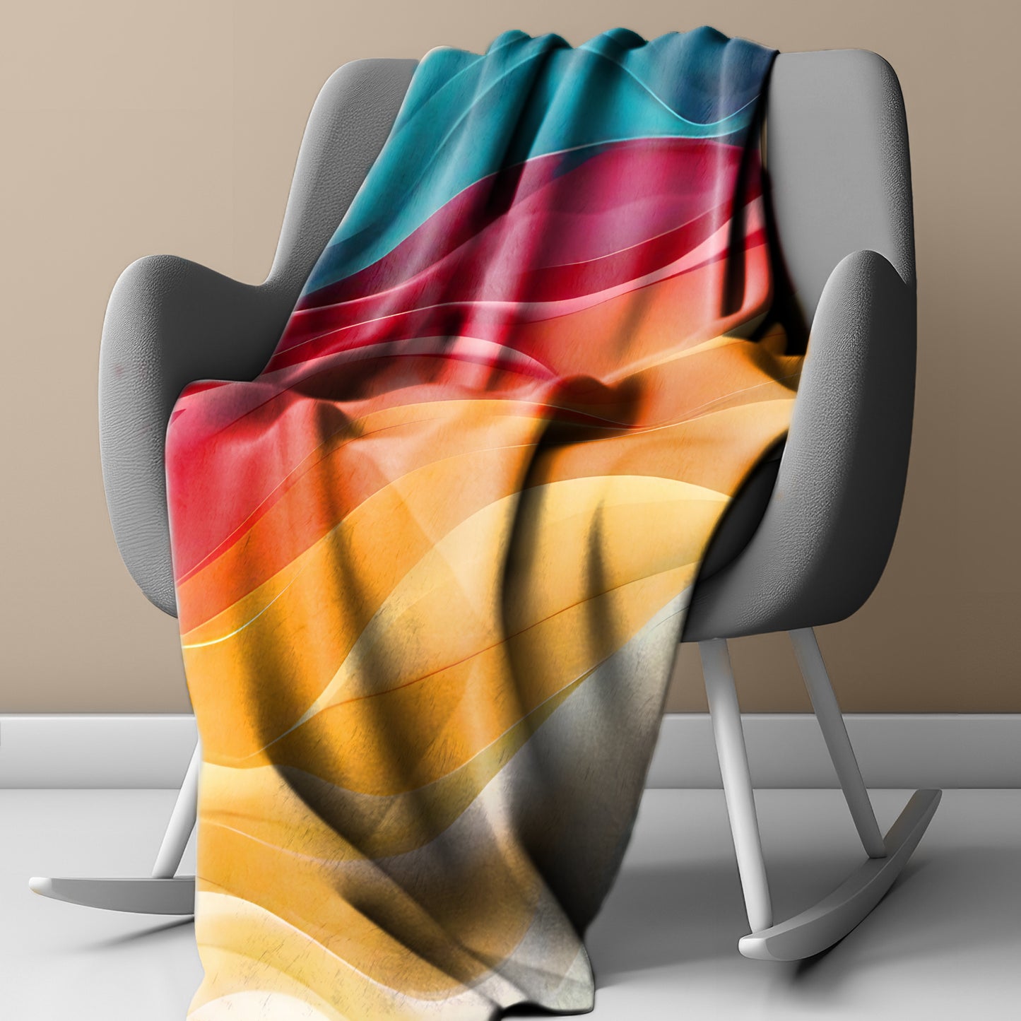 Cascade of Satin Light Weight Fleece Blanket