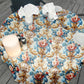 Castle Curls Round Tablecloth
