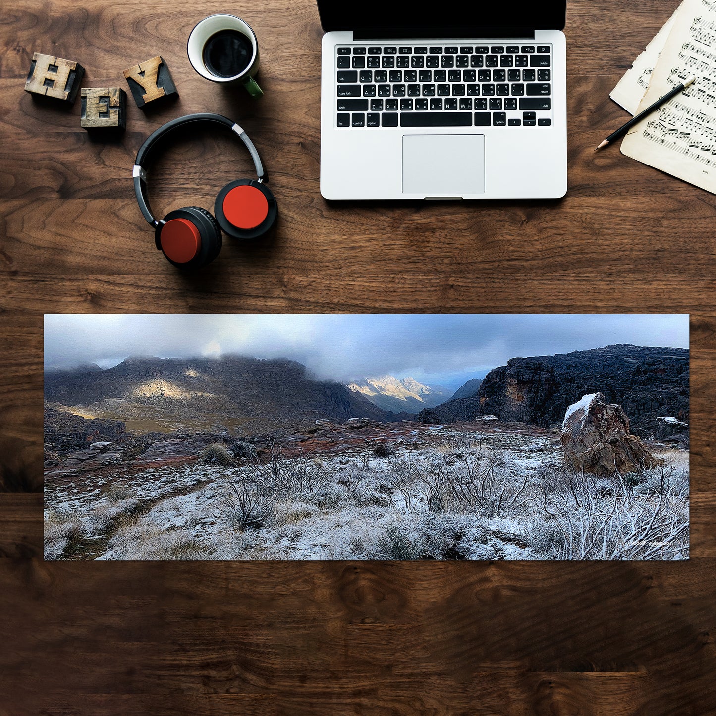 Cederberg Winter Scene Desk Pad by Annette Heymans