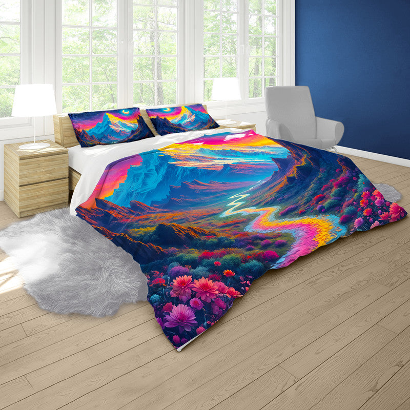 Celestial Bloomscape Duvet Cover Set