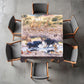Challenge Accepted Square Tablecloth by Delene Lambert
