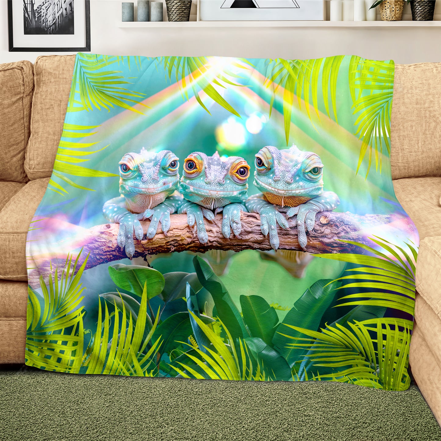 Chameleon Light Weight Fleece Blanket