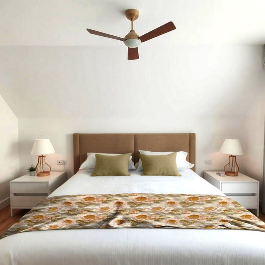 Champagne Rose Light Bed Throw