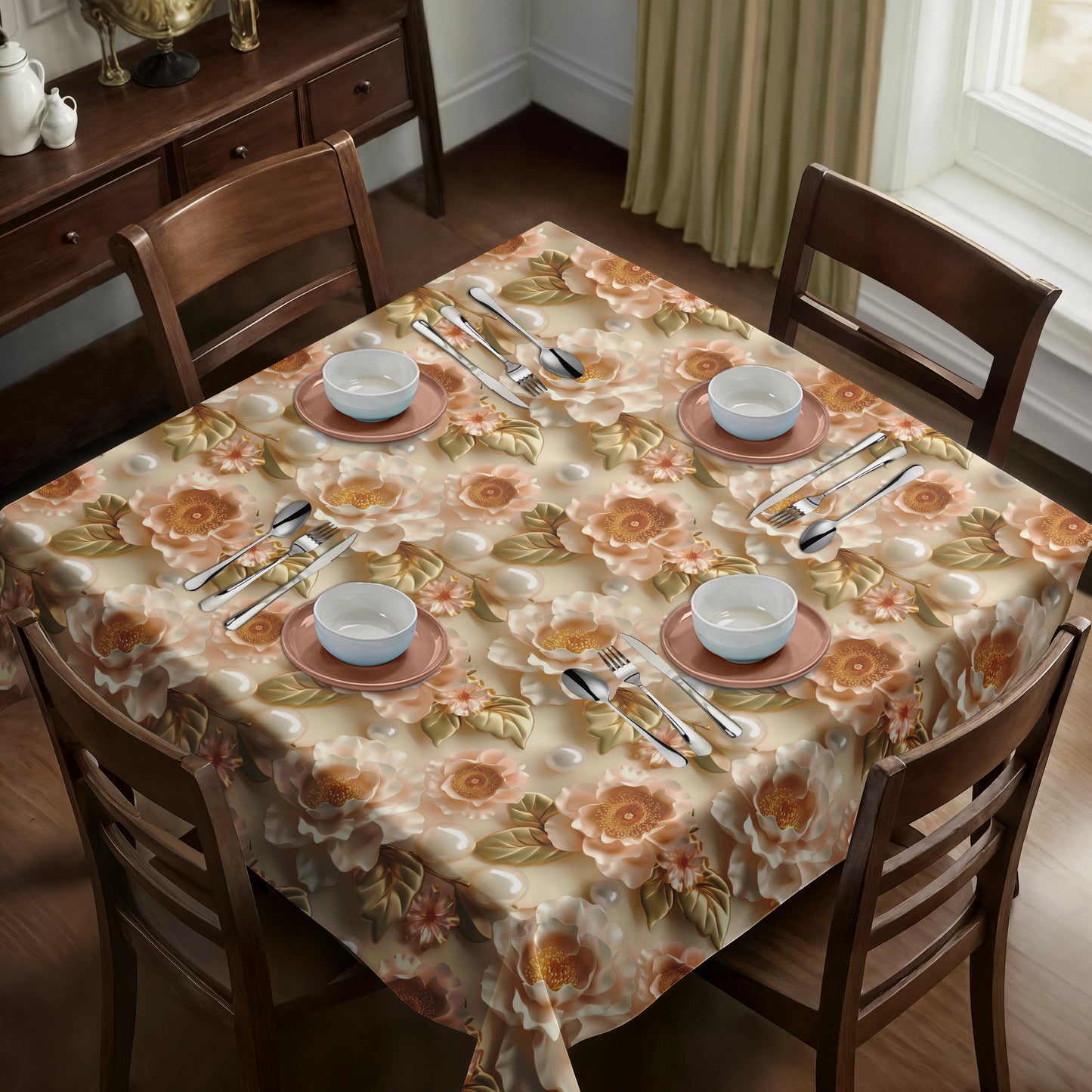 Champagne Colour Square Tablecloth