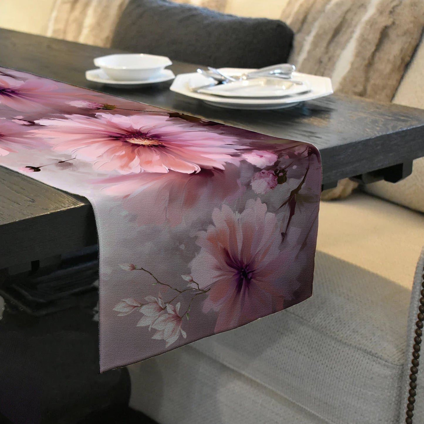 Champagne Pink Table Runner