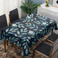 Charcoal Waterpainted Blue Leaves Rectangle Tablecloth By Mark Van Vuuren