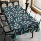 Charcoal Waterpainted Blue Leaves Rectangle Tablecloth By Mark Van Vuuren