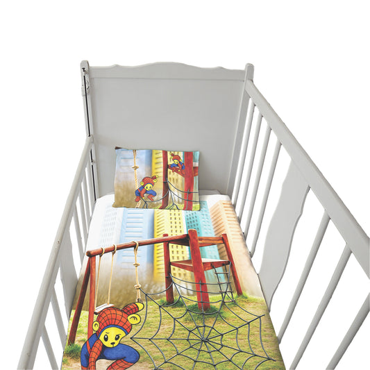 Charly Is Spiderman Cot Set by Wikus Hattingh