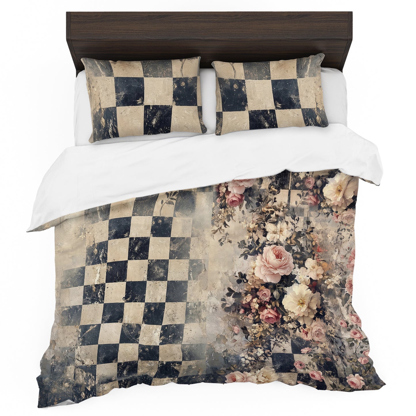 Checkmate in Bloom Duvet Cover Set