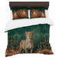 Cheetah Protea Tapestry Duvet Cover Set