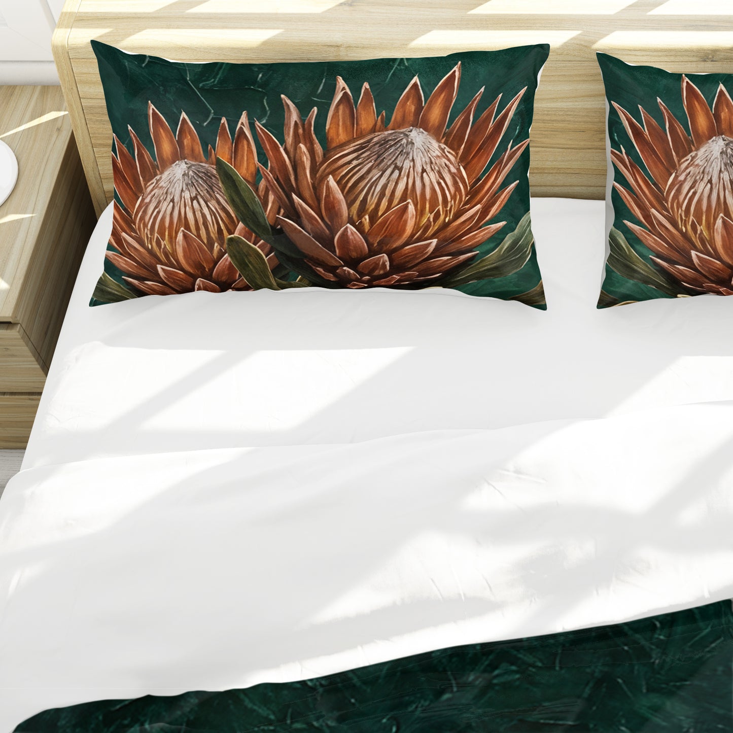 Cheetah Protea Tapestry Duvet Cover Set