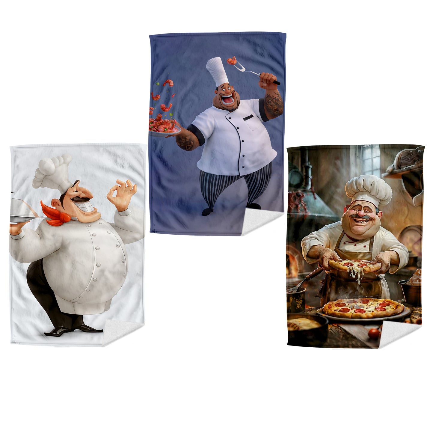 Chef Dish Cloth (Se`t of 3)