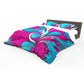 Cherisse Pink and Aqua Pattern Duvet Cover Set
