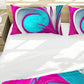 Cherisse Pink and Aqua Pattern Duvet Cover Set