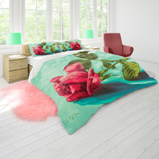 Rose Delight Duvet Cover Set by Cherylin Louw