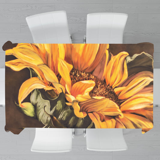 Sunflowers By Cherylin Louw Rectangle Tablecloth