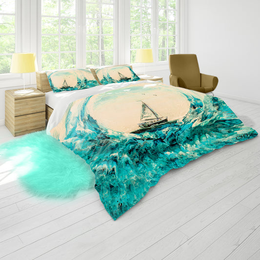 Through The Looking Glass Duvet Cover Set by Cherylin Louw