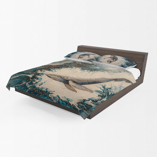 Whale of a Time Duvet Cover Set By Cherylin Louw