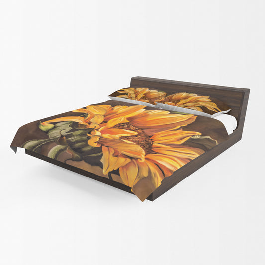 Sunflowers Duvet Cover Set By Cherylin Louw