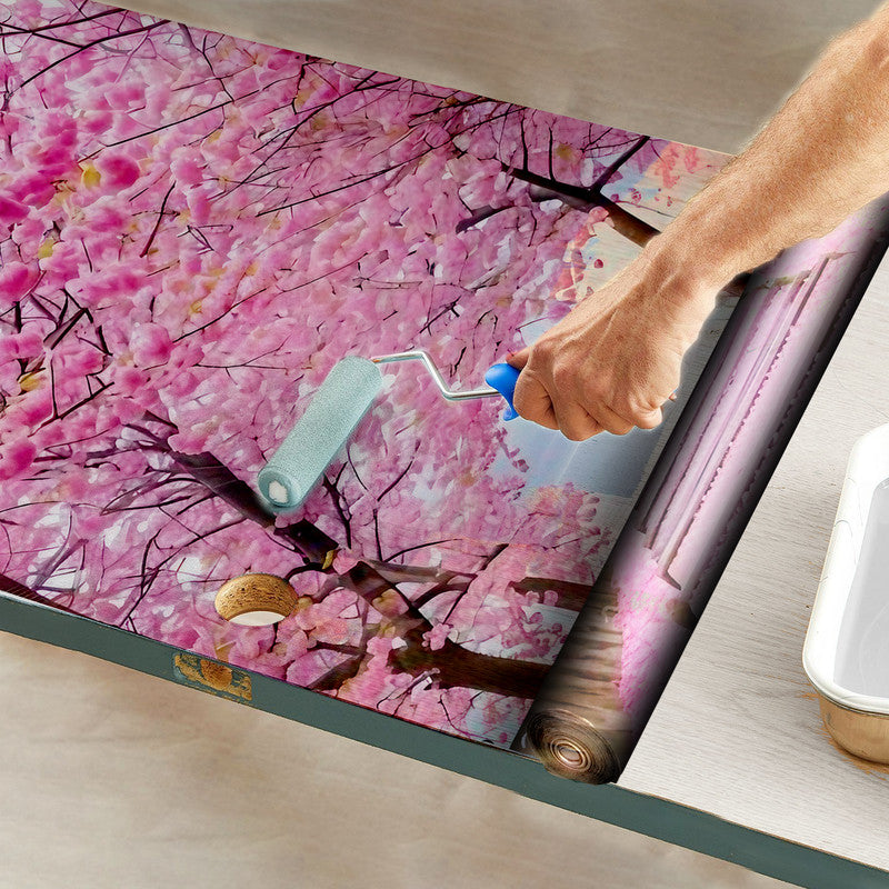 Cherry Blossom Lane Door Decoupage