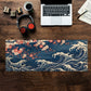 Cherry Blossom Waves Desk Pad