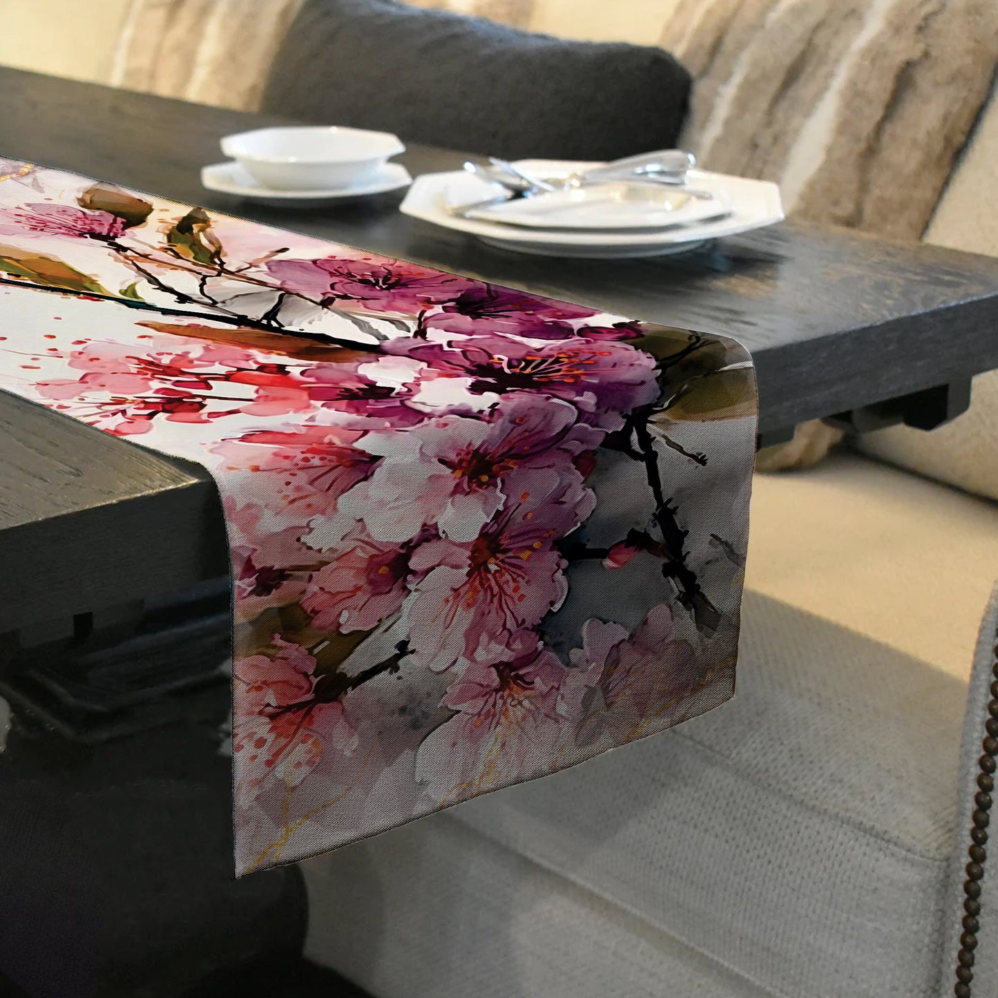 Cherry Blossoms Table Runner