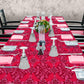 Cherry Pink Swirl Design 3m Rectangle Tablecloth