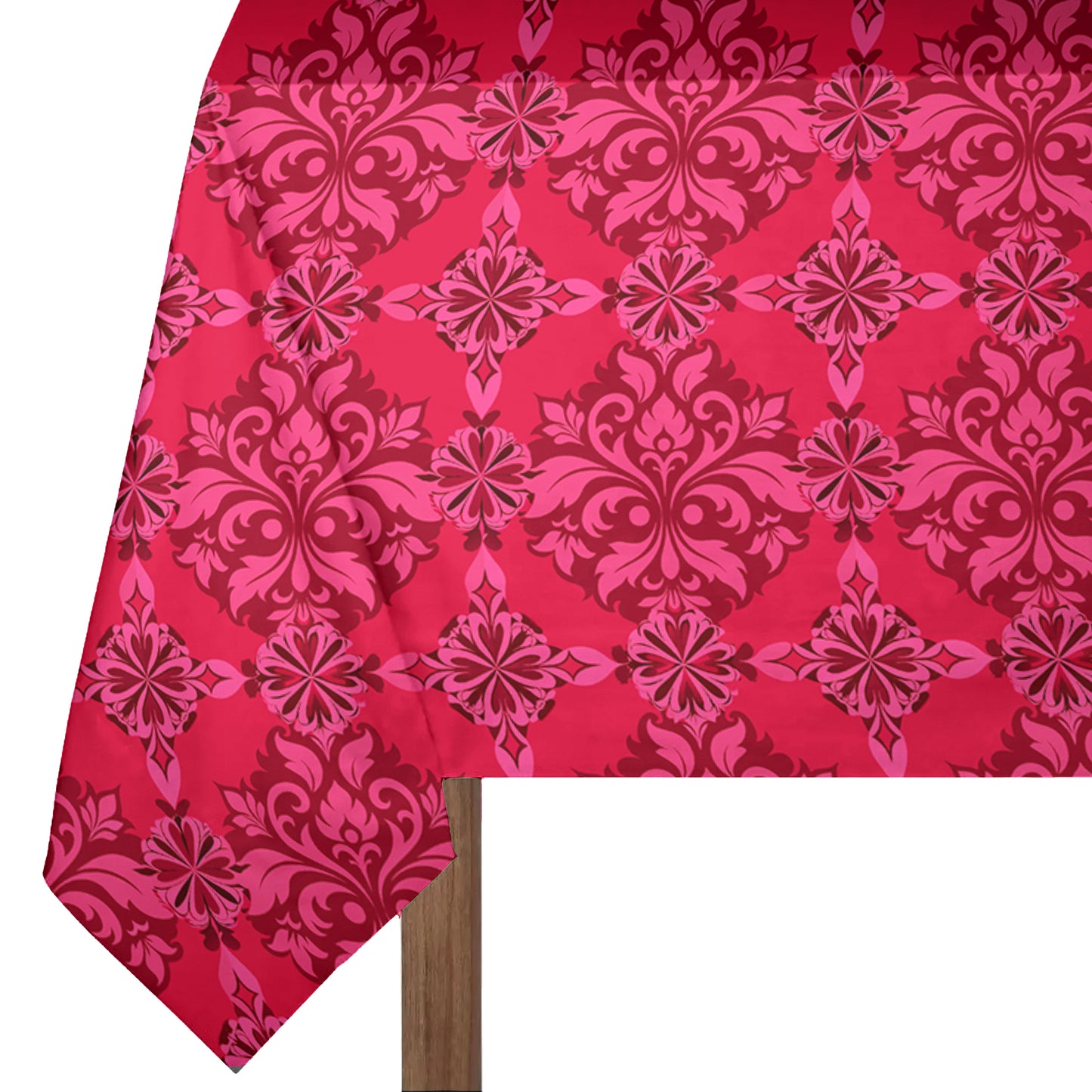 Cherry Pink Swirl Design 3m Rectangle Tablecloth